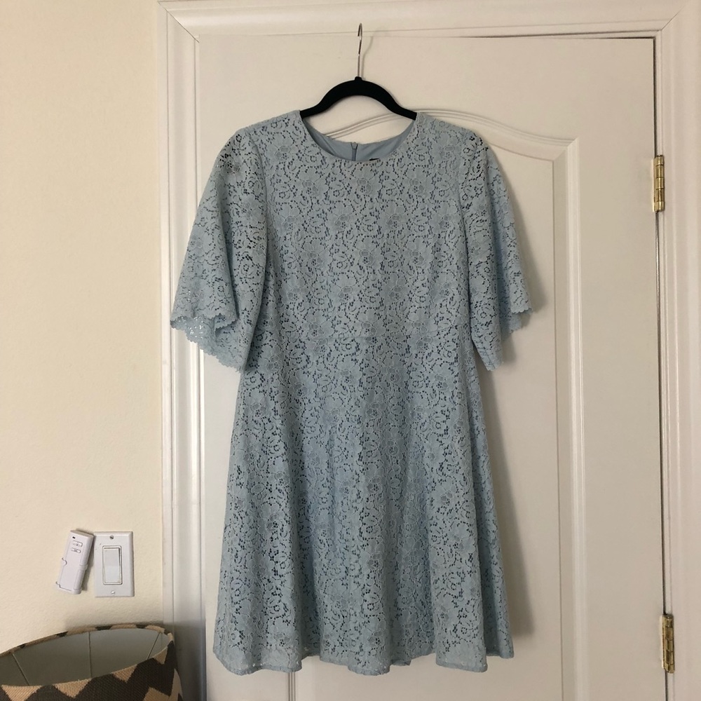 Zara Light Blue Lace Dress